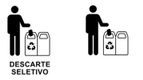 símbolo da reciclagem de lixo comum