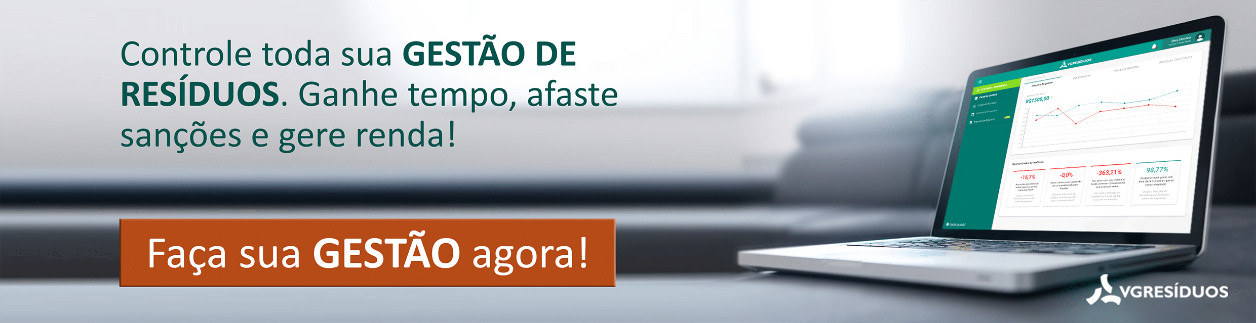 negociação online de resíduos